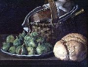 Luis Egidio Melendez Still Life With Figs painting